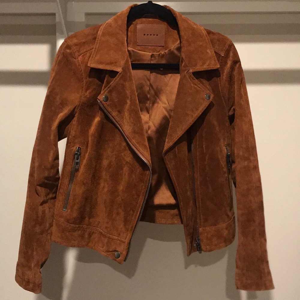 Suede Moto Jacket